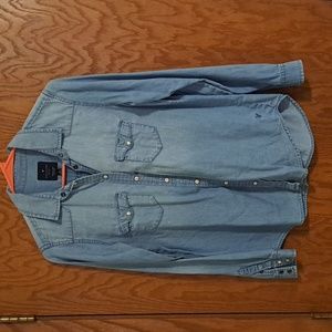 American Eagle Chambray Shirt Women's Small